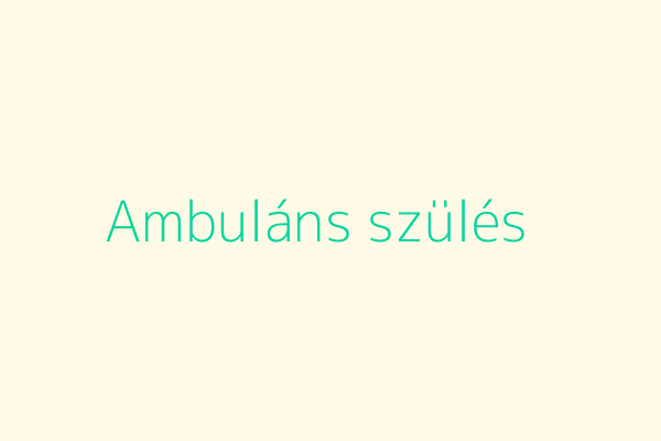 Ambuláns szülés